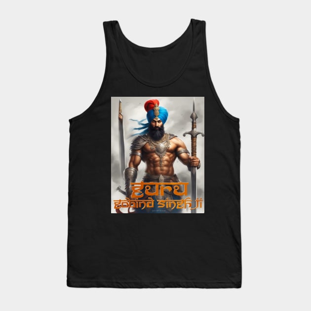 Guru Gobind Singh Ji Tank Top by SAN ART STUDIO 